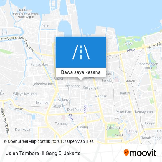 Peta Jalan Tambora III Gang 5
