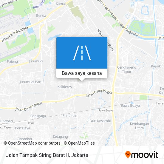 Peta Jalan Tampak Siring Barat II