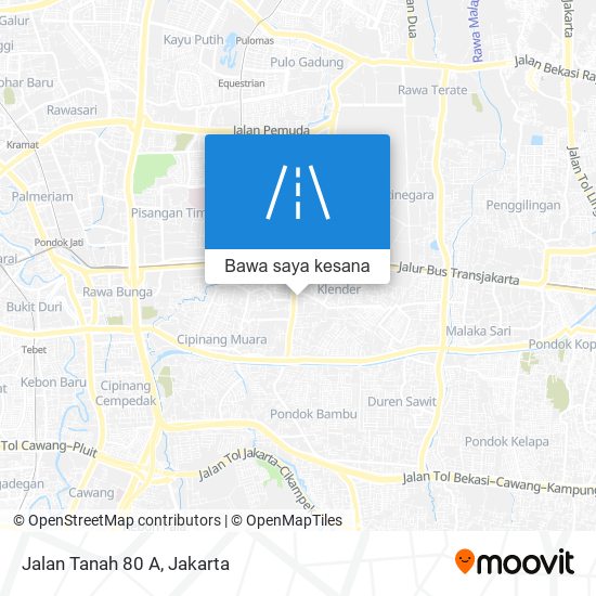 Peta Jalan Tanah 80 A