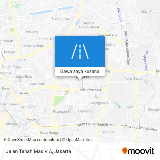 Peta Jalan Tanah Mas V A
