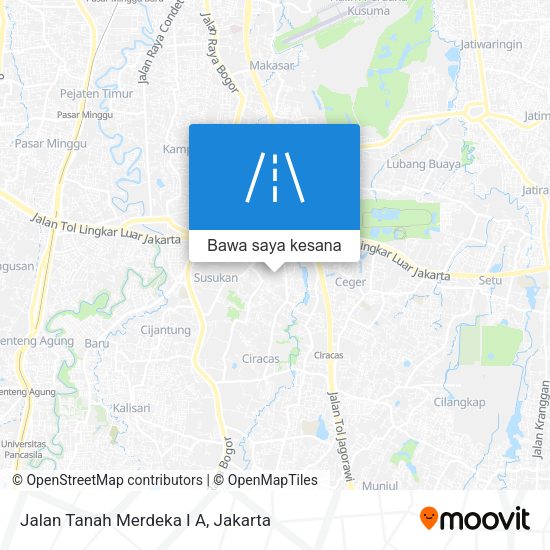 Peta Jalan Tanah Merdeka I A