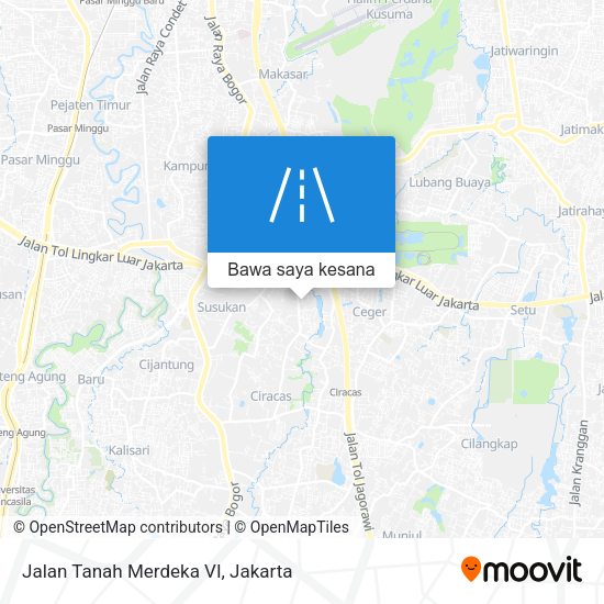 Peta Jalan Tanah Merdeka VI