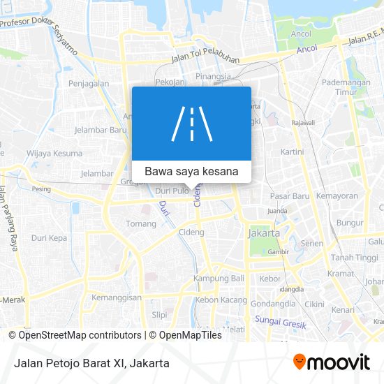 Peta Jalan Petojo Barat XI