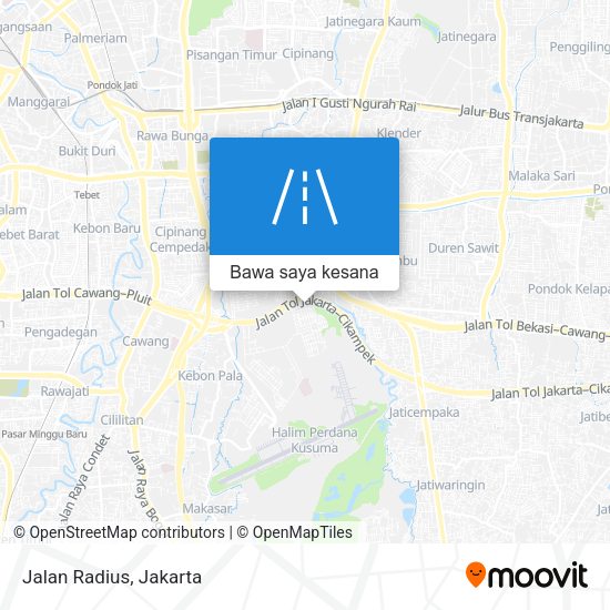 Peta Jalan Radius