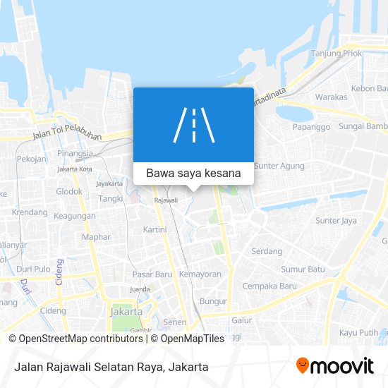 Peta Jalan Rajawali Selatan Raya