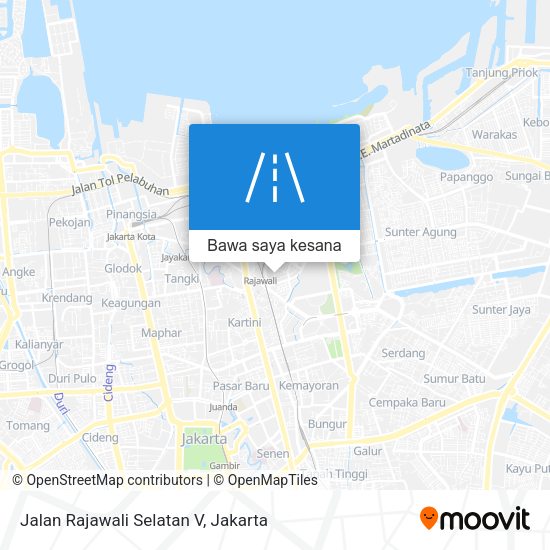 Peta Jalan Rajawali Selatan V