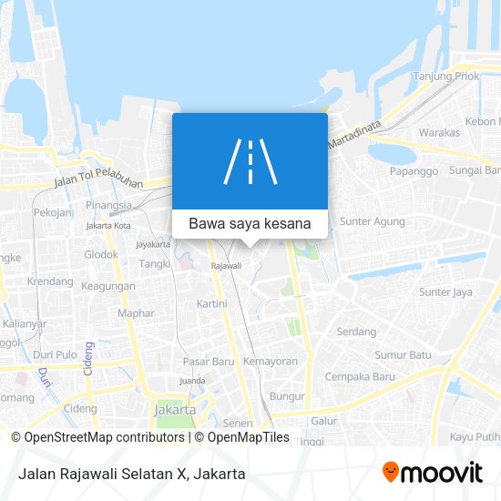 Peta Jalan Rajawali Selatan X