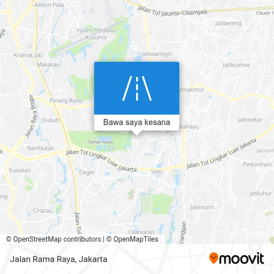 Bagaimana menuju ke Jalan Rama Raya, Jakarta Timur dengan bis?