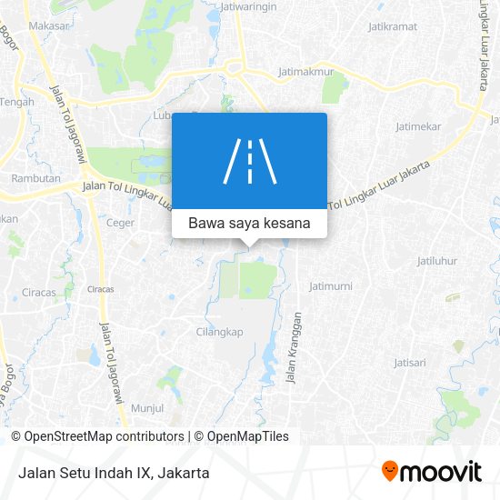 Peta Jalan Setu Indah IX
