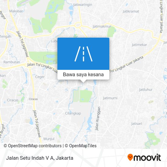 Peta Jalan Setu Indah V A