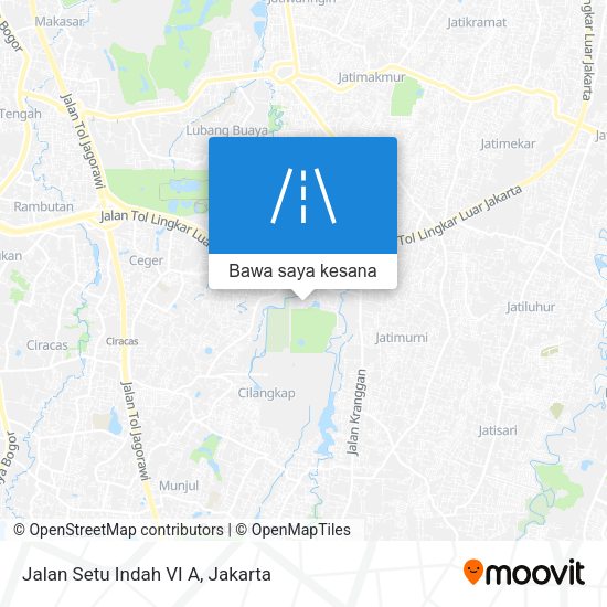 Peta Jalan Setu Indah VI A