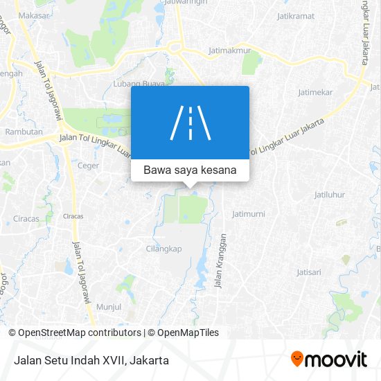 Peta Jalan Setu Indah XVII