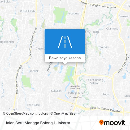 Peta Jalan Setu Mangga Bolong I