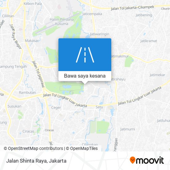 Peta Jalan Shinta Raya