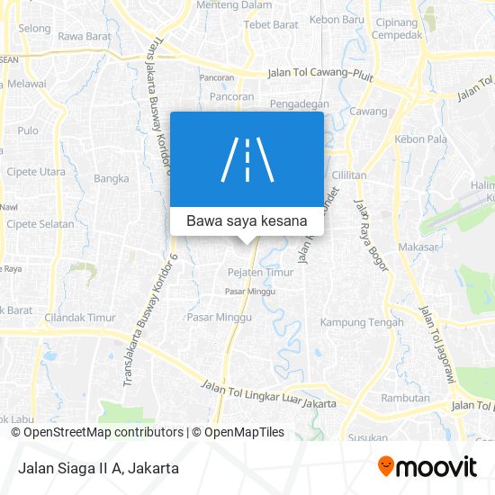 Peta Jalan Siaga II A