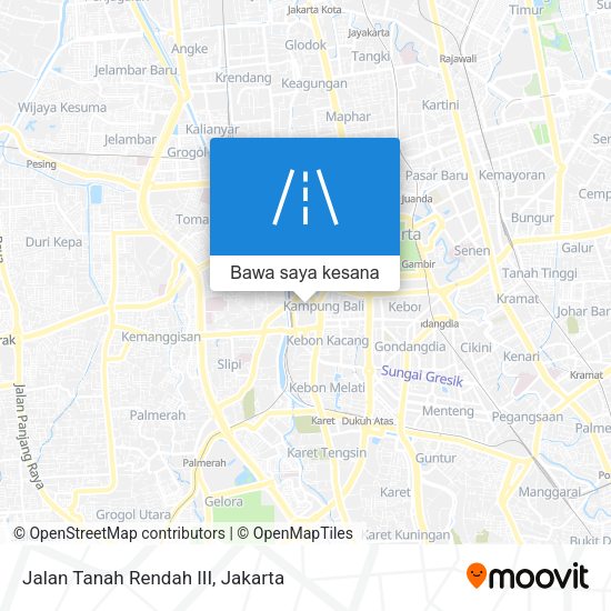 Peta Jalan Tanah Rendah III