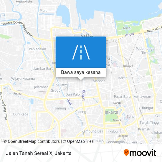 Peta Jalan Tanah Sereal X