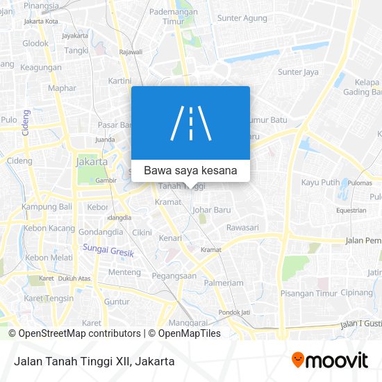 Peta Jalan Tanah Tinggi XII