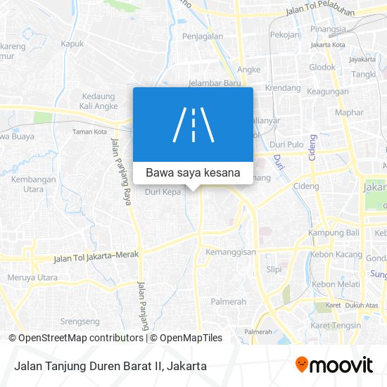 Peta Jalan Tanjung Duren Barat II