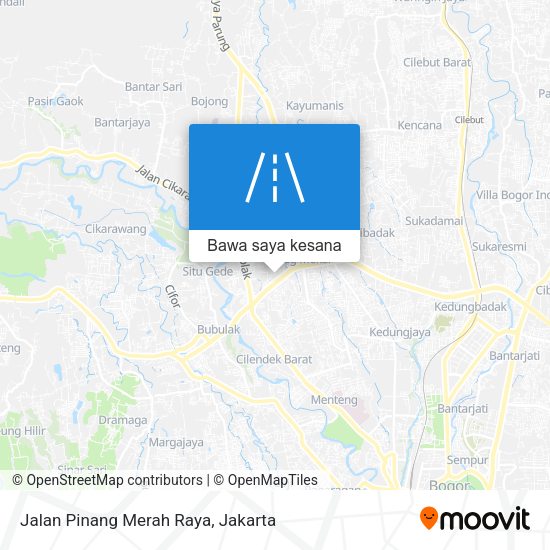 Peta Jalan Pinang Merah Raya