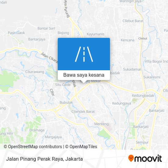 Peta Jalan Pinang Perak Raya