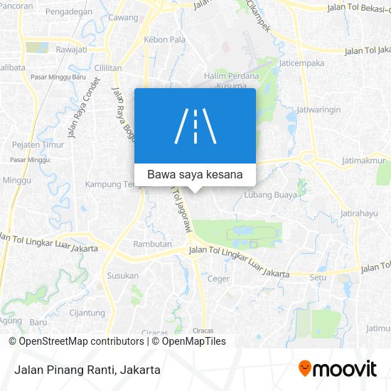 Peta Jalan Pinang Ranti