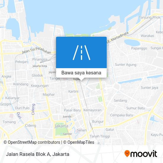 Peta Jalan Rasela Blok A