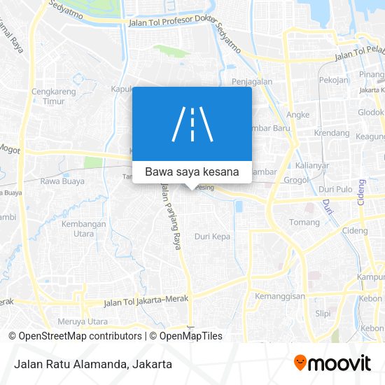 Peta Jalan Ratu Alamanda