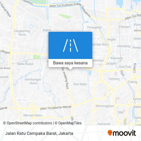 Peta Jalan Ratu Cempaka Barat