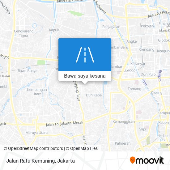 Peta Jalan Ratu Kemuning