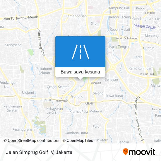 Peta Jalan Simprug Golf IV