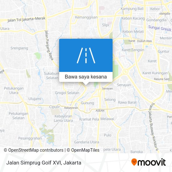 Peta Jalan Simprug Golf XVI