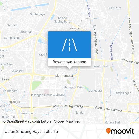 Peta Jalan Sindang Raya