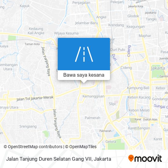 Peta Jalan Tanjung Duren Selatan Gang VII