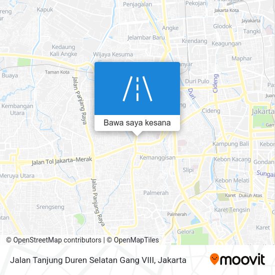 Peta Jalan Tanjung Duren Selatan Gang VIII
