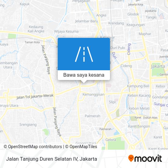 Peta Jalan Tanjung Duren Selatan IV