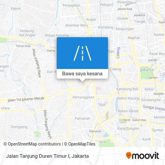 Peta Jalan Tanjung Duren Timur I