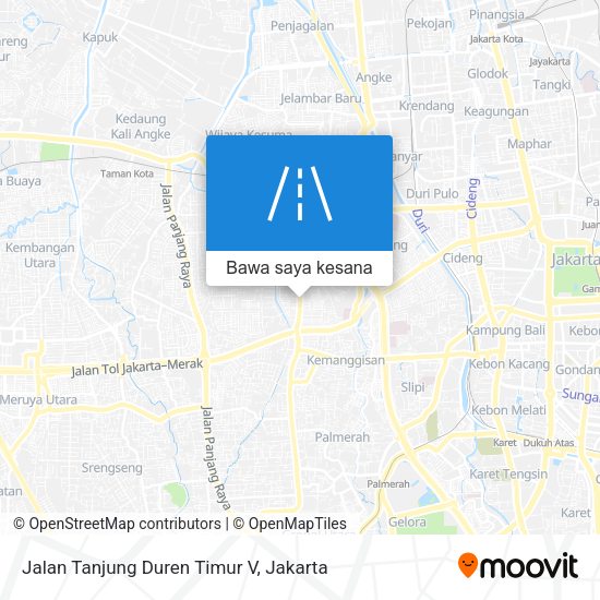 Peta Jalan Tanjung Duren Timur V