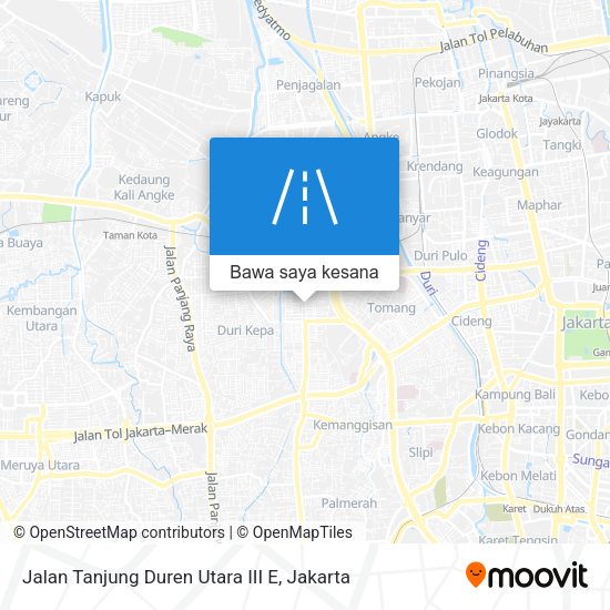 Peta Jalan Tanjung Duren Utara III E