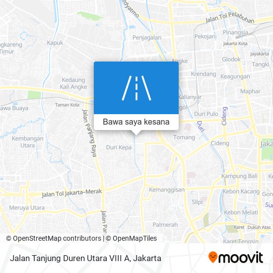 Peta Jalan Tanjung Duren Utara VIII A