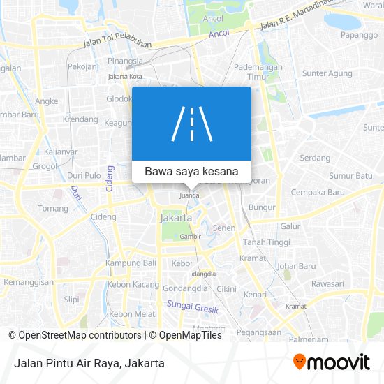 Peta Jalan Pintu Air Raya