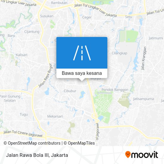 Peta Jalan Rawa Bola III