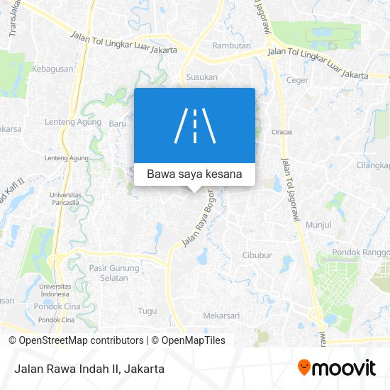 Peta Jalan Rawa Indah II