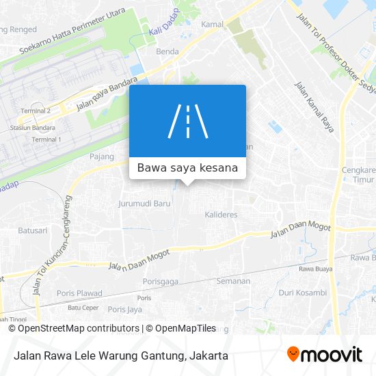 Peta Jalan Rawa Lele Warung Gantung