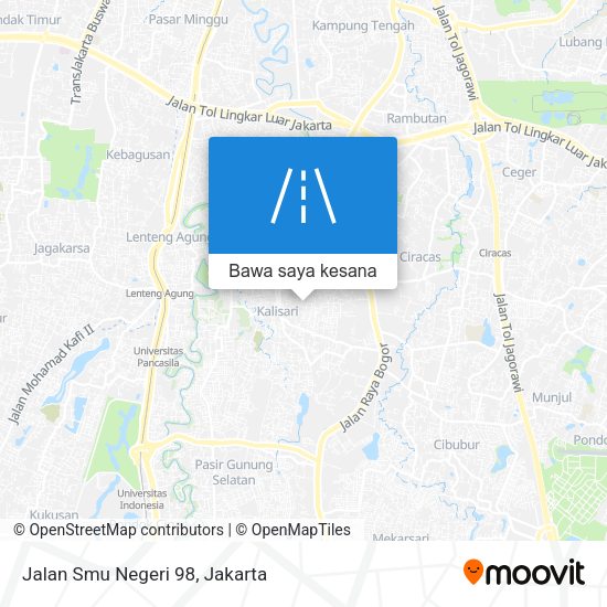 Peta Jalan Smu Negeri 98