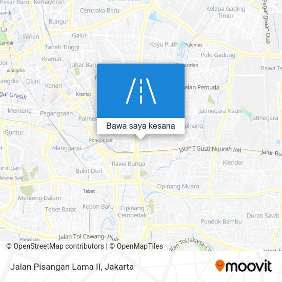 Peta Jalan Pisangan Lama II