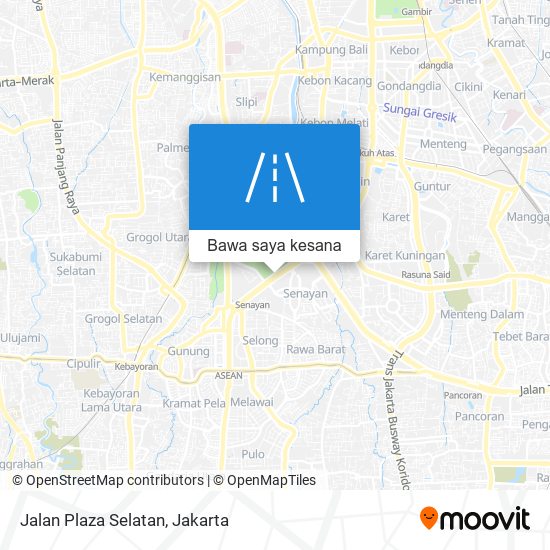 Peta Jalan Plaza Selatan