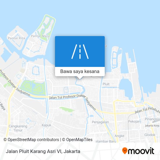 Peta Jalan Pluit Karang Asri VI