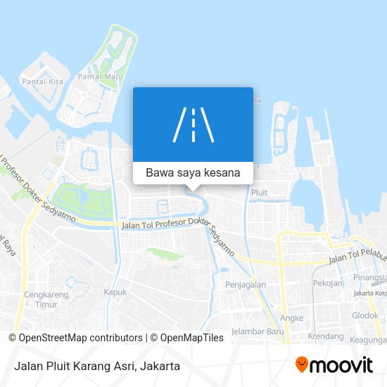 Peta Jalan Pluit Karang Asri
