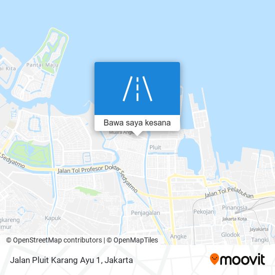 Peta Jalan Pluit Karang Ayu 1